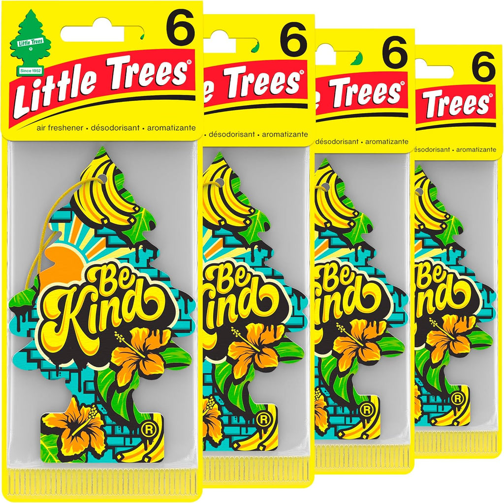 LITTLE TREES Air Fresheners Car Air Freshener. Hanging Tree Provides Long Lasting Scent for Auto or Home. Black Ice, 24 Air Fresheners