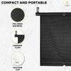 EcoNour Car Side Window Sun Shade (2 Pack) | Retractable Roller Sunshade for Kids | Baby Car Window Shades for UV and Sun Glare Protection | Baby Travel Accessories (15"x17")