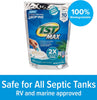 Camco TST MAX RV Toilet Treatment Drop-INs - Control Unwanted Odors & Break Down Waste and Tissue - Safe Septic Tank Treatment - Orange Scent, 30-Pack (41183)