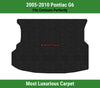 Lloyd Luxe Trunk Carpet Mat for 2005-2010 Pontiac G6 W/Red on Black Pontiac Logo