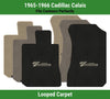 Lloyd Classic Loop Front Mats for '65-66 Cadillac Calais W/Black on Tan Cadillac