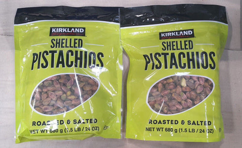 2 Pack KIRKLAND SHELLED PISTACHIOS Cashews 3 LBS ROASTED SALTED Peanuts!!