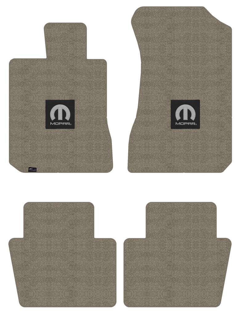 Lloyd Luxe Front & Rear Carpet Mats for '93-94 Dodge Colt W/Black M-Mopar Logo