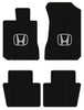 Lloyd Loop Front & Rear Mats for '84-85 Accord W/Silver on Black Honda H