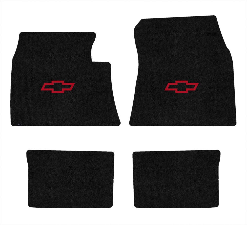 Lloyd Ultimat Front & Rear Mats for '59-60 Bel Air W/Red Chevy Outline Bowtie