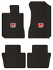 Lloyd Berber Front & Rear Mats for '86-87 Honda Accord W/Red on Black Honda H