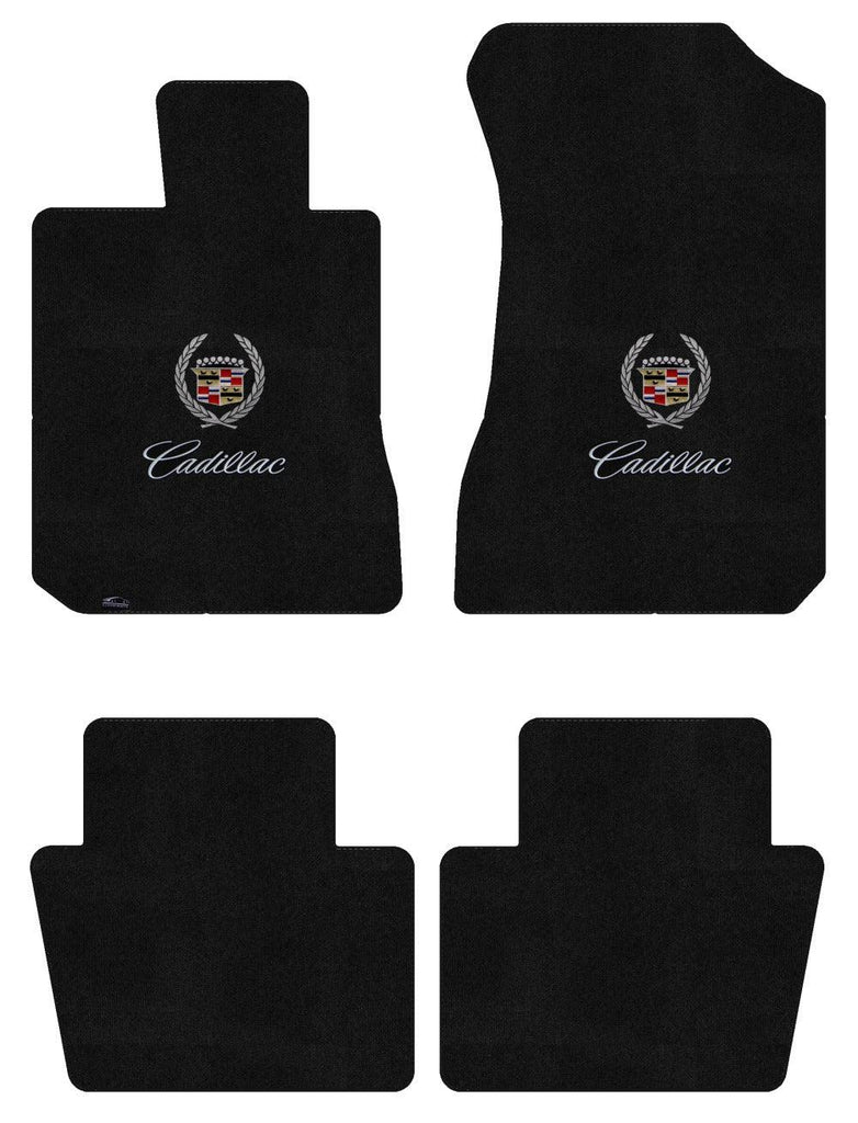 Lloyd Ultimat Front & Rear Mats for '80-85 Fleetwood W/Cadillac Crest 2 Silver O