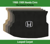 Lloyd Classic Loop Trunk Mat for '88-89 Honda Civic W/Silver on Black Honda H