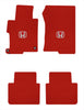 Lloyd Velourtex Front & Rear Mats for '13-17 Honda Accord W/Red on Black Honda H