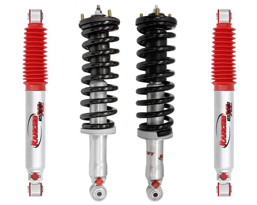 Rancho Quicklift Leveling Strut + RS9000XL Adjustable Shocks Set for 1995-2004 Toyota Tacoma 4WD RWD w/1.75