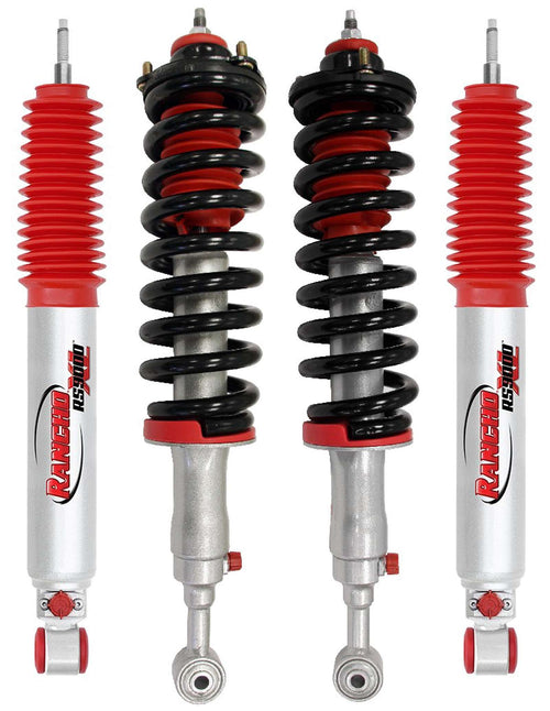 Rancho Quicklift Leveling Strut + RS9000XL Adjustable Shocks Set for 2003-2022 Toyota 4Runner 4WD RWD w/2