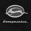 Lloyd Luxe Front & Rear Mats for '69-71 Impala W/Impala Script Silver on Black W