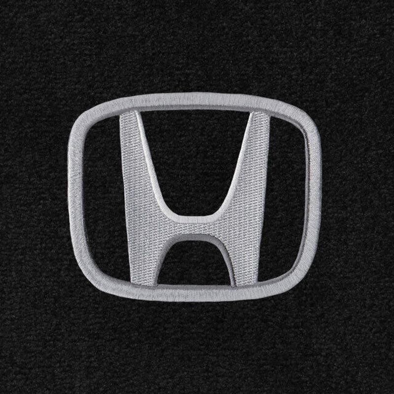 Lloyd Ultimat Front Carpet Mats for '16-20 Honda Civic W/Silver on Black Honda H