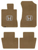 Lloyd Velourtex Front & Rear Mats for '82-83 Accord W/Silver on Black Honda H