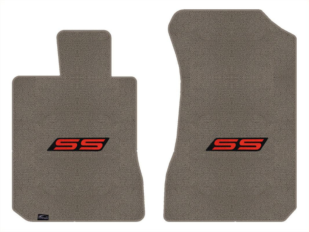 Lloyd Classic Loop Front Mats for '06-07 Chevy Malibu W/Ss Letters Red on Black