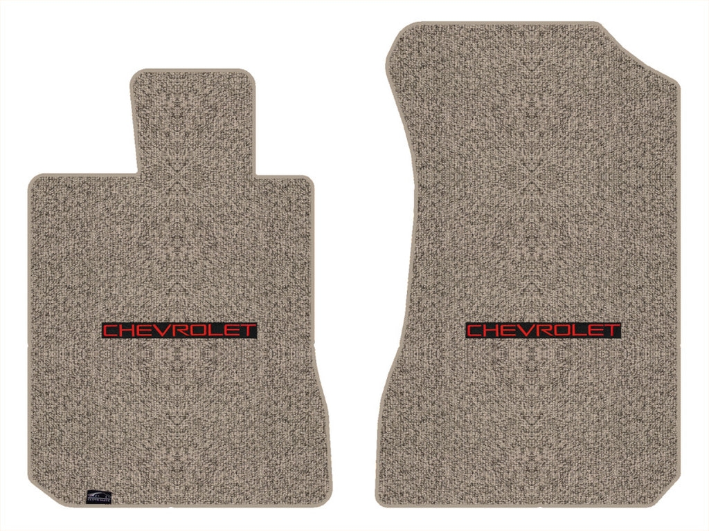 Lloyd Berber Front Carpet Mats for '96-98 Chevy Tracker W/Chevy Red on Black