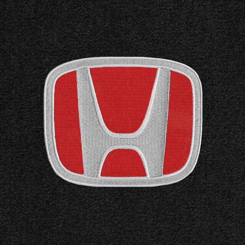 Lloyd Luxe Front Carpet Mats for '08-12 Honda Accord W/Red on Black Honda H Logo