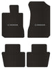 Lloyd Berber Front & Rear Mats for '88-89 Accord W/Silver & Black Honda H & Word
