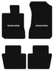 Lloyd Velourtex Front & Rear Mats for '99-04 Tracker W/Chevy Black on Silver