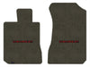 Lloyd Ultimat Front Carpet Mats for '73-77 Chevy Laguna W/Chevy Red on Black