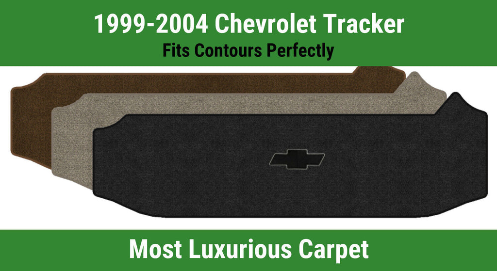 Lloyd Luxe Small Cargo Mat for '99-04 Chevy Tracker W/Black Filled Chevy Bowtie