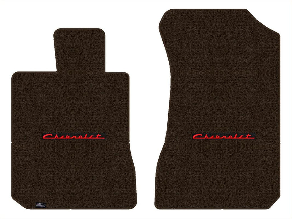 Lloyd Classic Loop Front Mats for '69-71 Chevy Bel Air W/Red on Black Chevy