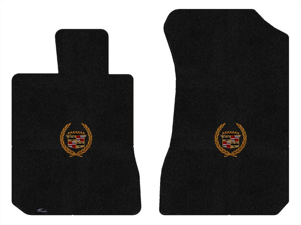 Lloyd Ultimat Front Carpet Mats for '74-76 Cadillac Calais W/Gold Cadillac Crest