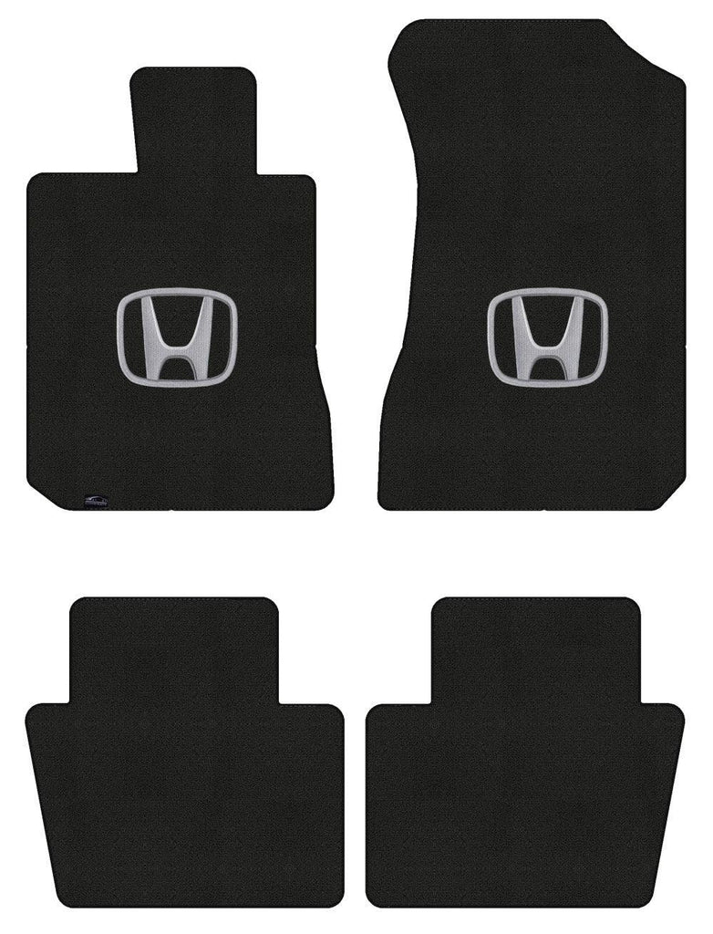 Lloyd Loop Front & Rear Mats for '84-85 Accord W/Silver on Black Honda H