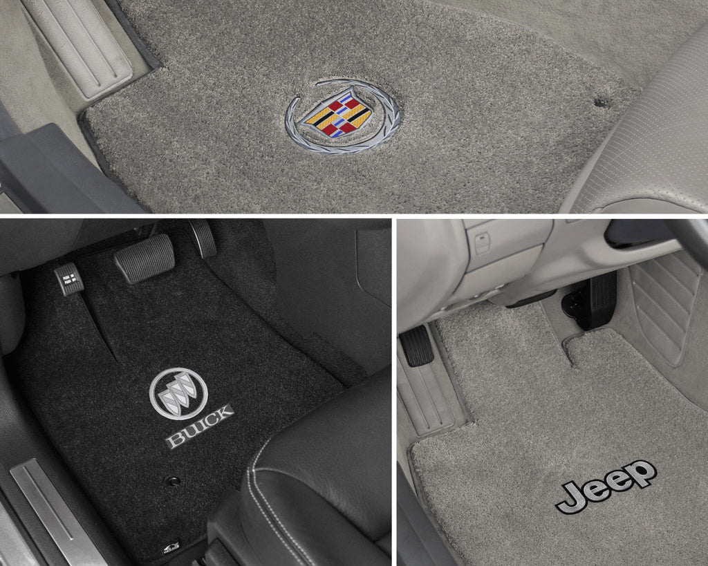 Lloyd Luxe Front Row Carpet Mats for 2005-2008 Pontiac G6 W/G6 Logo