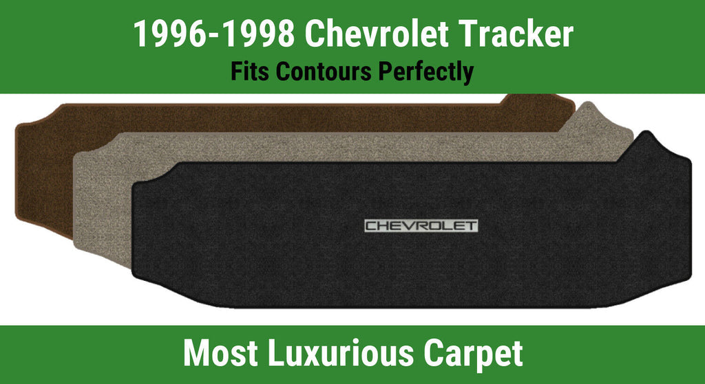 Lloyd Luxe Small Cargo Mat for '96-98 Chevy Tracker W/Chevy Black on Silver