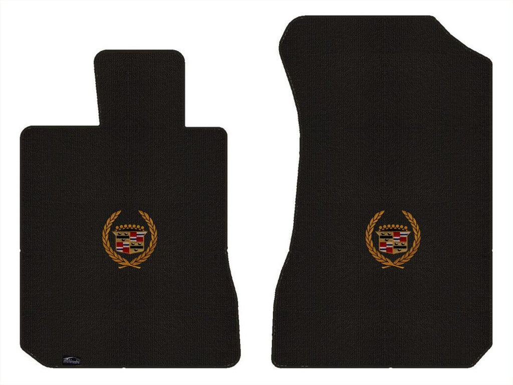 Lloyd Berber Front Carpet Mats for '71-73 Cadillac Calais W/Gold Cadillac Crest