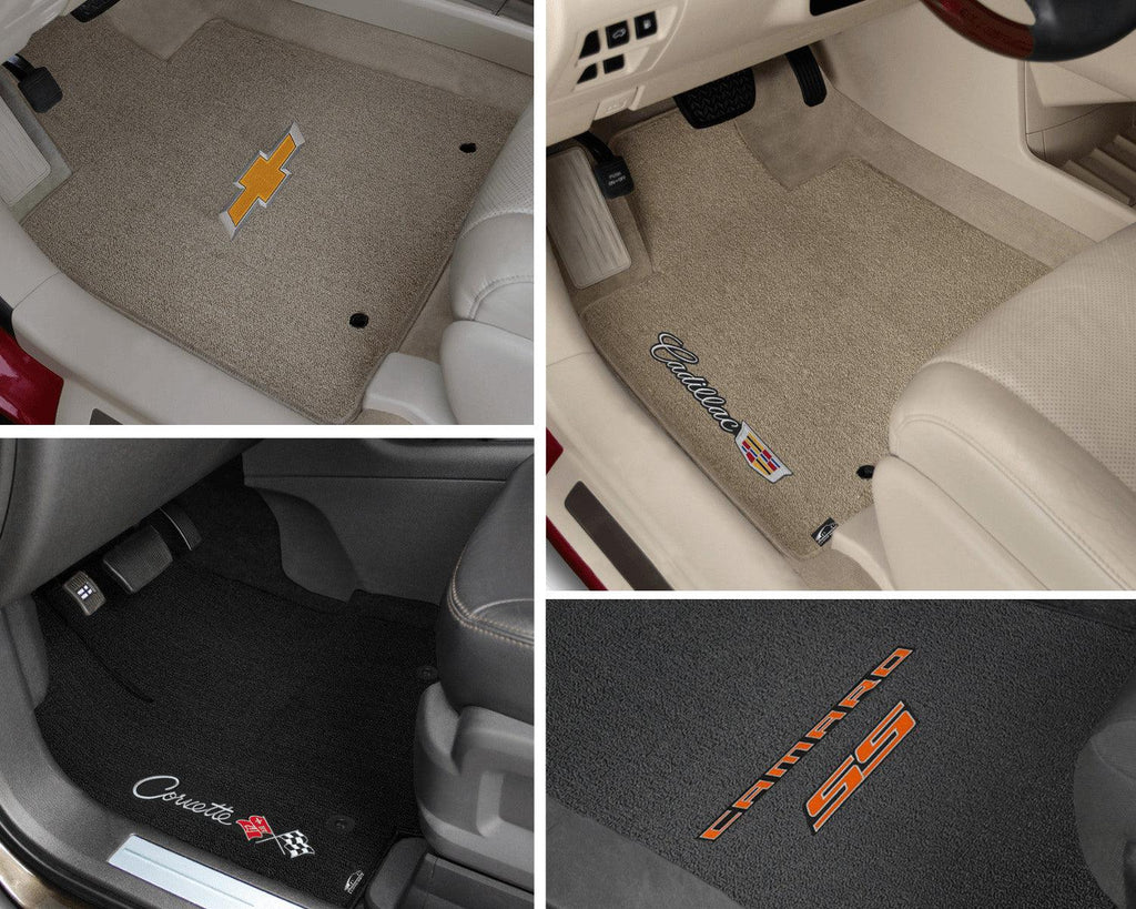 Lloyd Loop Front & Rear Mats for '84-85 Accord W/Silver on Black Honda H