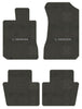 Lloyd Velourtex Front & Rear Mats for '80-81 Accord W/Silver & Black Honda H & W