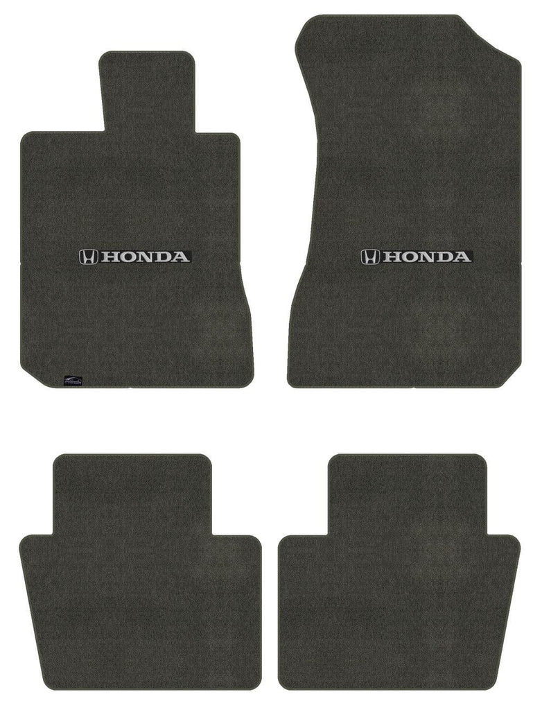 Lloyd Velourtex Front & Rear Mats for '80-81 Accord W/Silver & Black Honda H & W