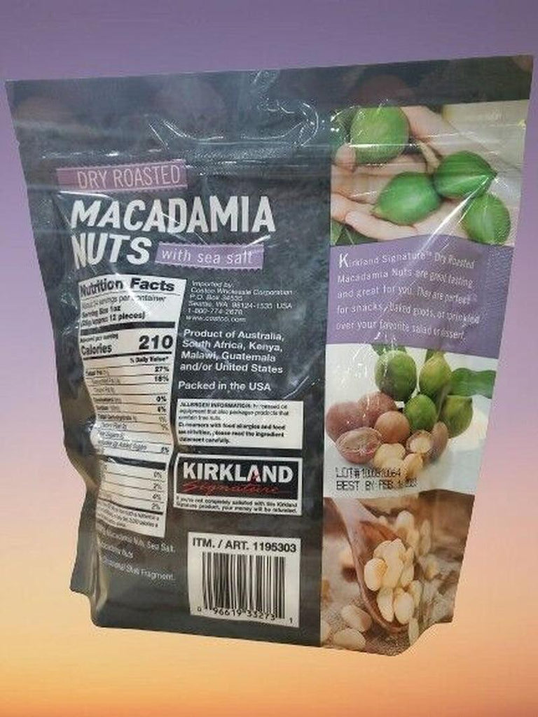 Kirkland Dry Roasted Macadamia Nuts with Sea Salt