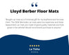 Lloyd Berber Front & Rear Mats for '58 Chevy Biscayne W/Black Chevy Letters