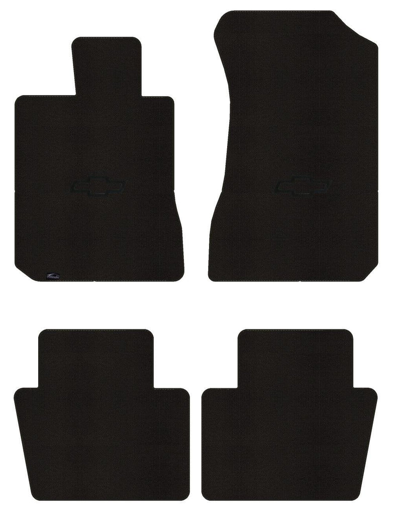 Lloyd Berber Front & Rear Mats for '72-76 Bel Air W/Black Outline Chevy Bowtie