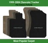 Lloyd Ultimat Front Carpet Mats for '99-04 Chevy Tracker W/Chevy Silver on Black