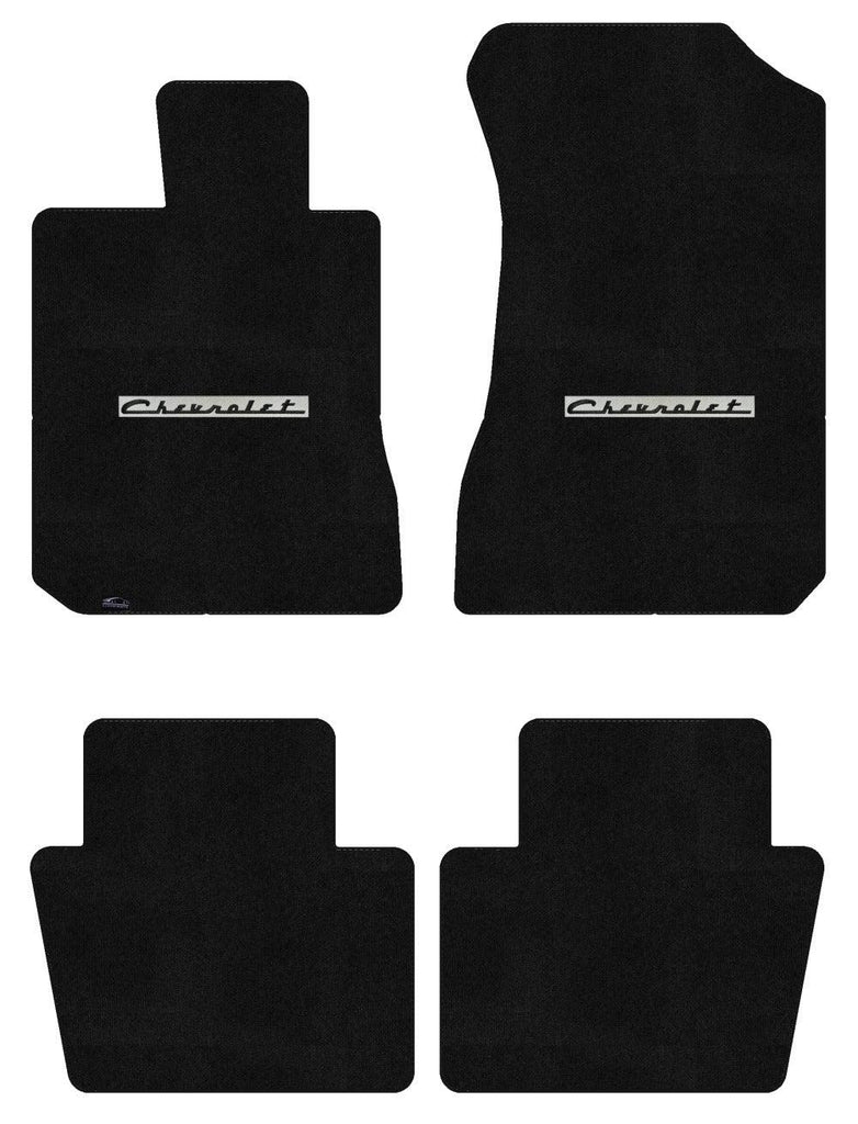 Lloyd Ultimat Front & Rear Mats for '58 Chevy Biscayne W/Black on Silver Chevy