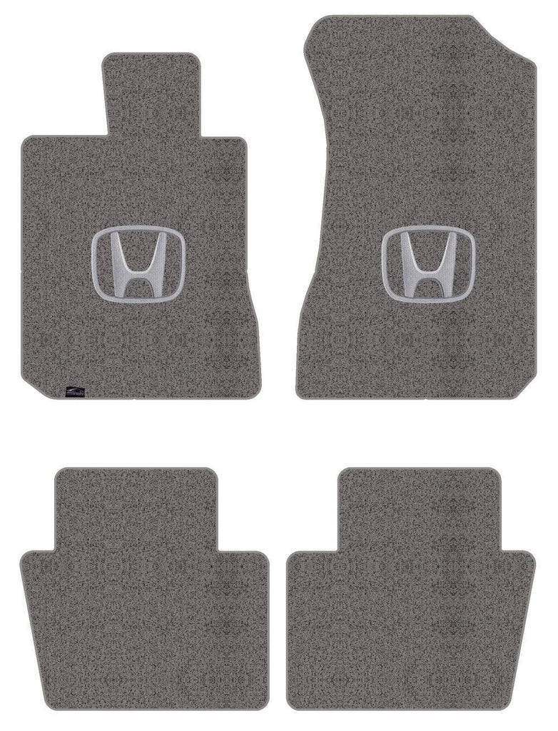 Lloyd Berber Front & Rear Mats for '86-87 Honda Accord W/Silver on Black Honda H