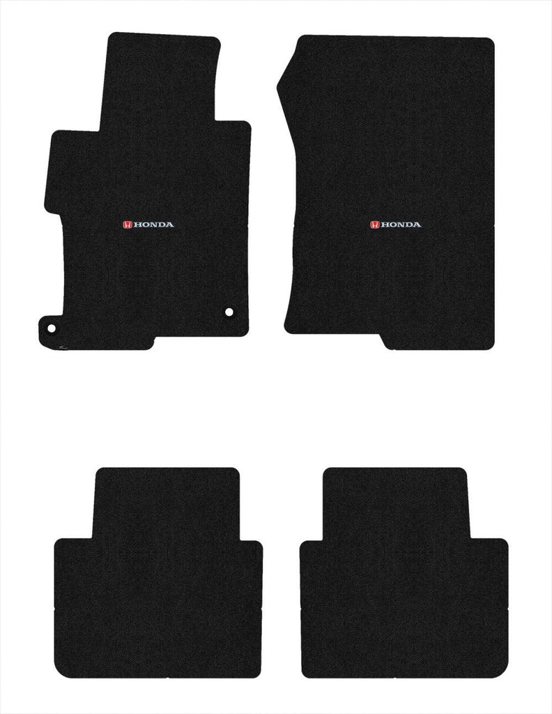 Lloyd Ultimat Front & Rear Mats for '13-17 Accord W/Red & Black Honda H & Word C