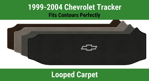 Lloyd Loop Small Cargo Mat for '99-04 Tracker W/Silver Outline Chevy Bowtie