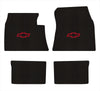 Lloyd Berber Front & Rear Mats for '59-60 Bel Air W/Red Chevy Outline Bowtie