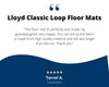 Lloyd Loop Front & Rear Mats for '84-85 Accord W/Silver on Black Honda H