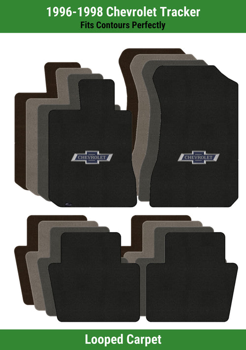 Lloyd Loop Front & Rear Mats for '96-98 Tracker W/Centennial Bowtie