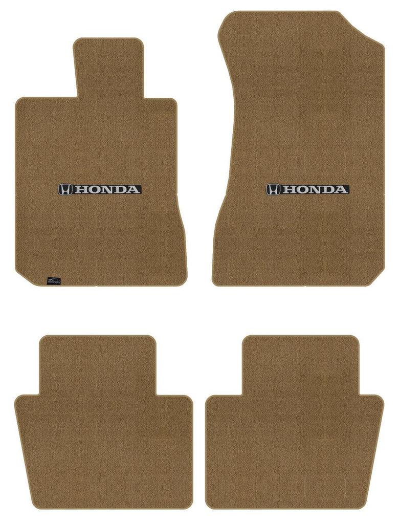 Lloyd Velourtex Front & Rear Mats for '80-81 Accord W/Silver & Black Honda H & W