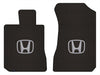 Lloyd Berber Front Carpet Mats for '86-87 Honda Accord W/Silver on Black Honda H
