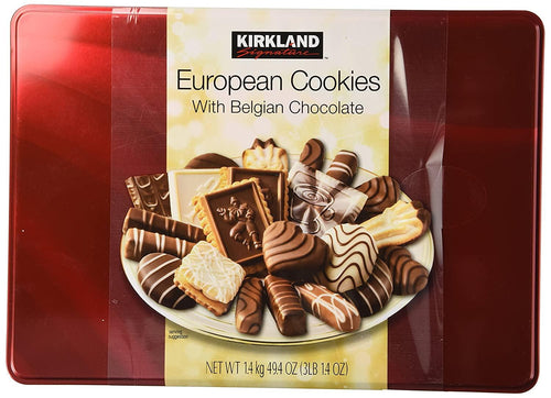 Cos-Sl Kirkland European Cookies with Belgian Chocolate 15 Variety Flavors of 49.4 Ounce (Pack of 1)