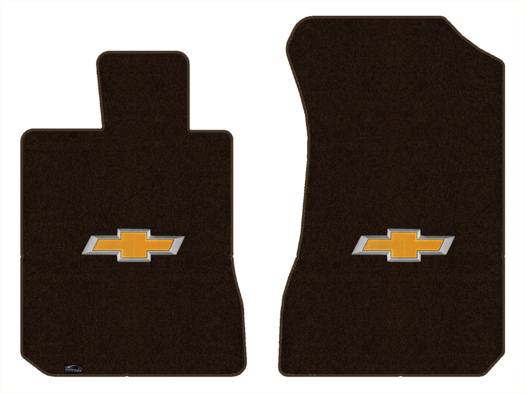 Lloyd Velourtex Front Mats for '99-04 Chevy Tracker W/Gold Chevy Outline Bowtie