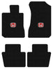 Lloyd Luxe Front & Rear Mats for '16-20 Honda Civic W/Red on Black Honda H